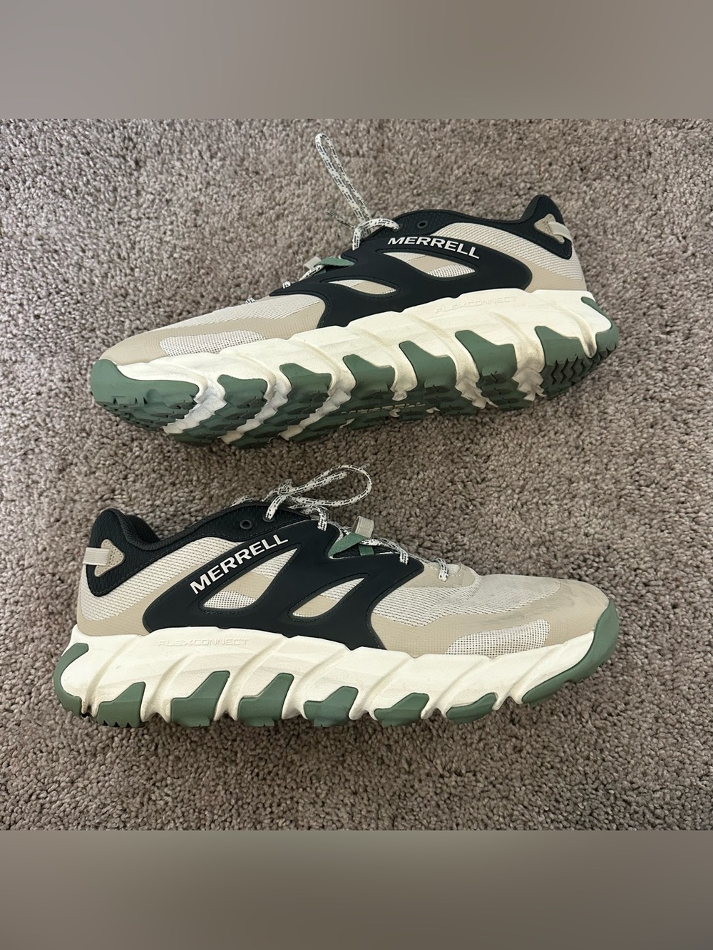 Merrell Maipo Explorer Aerosport Mens Size 15 Greige Green Hiking Tennis Shoes